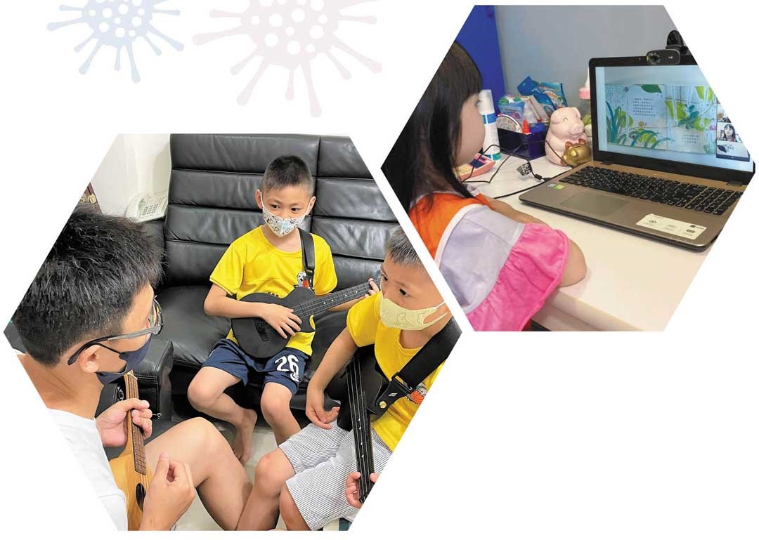 防疫在家期間，適當的安排作息如樂器練習或線上學習，對孩童來說很重要。
