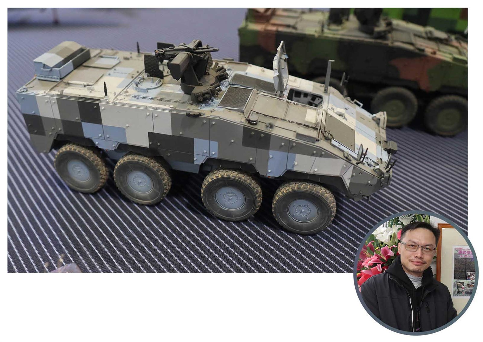 軍事模型達人饒瑞典的戰甲車模型作品唯妙唯肖。