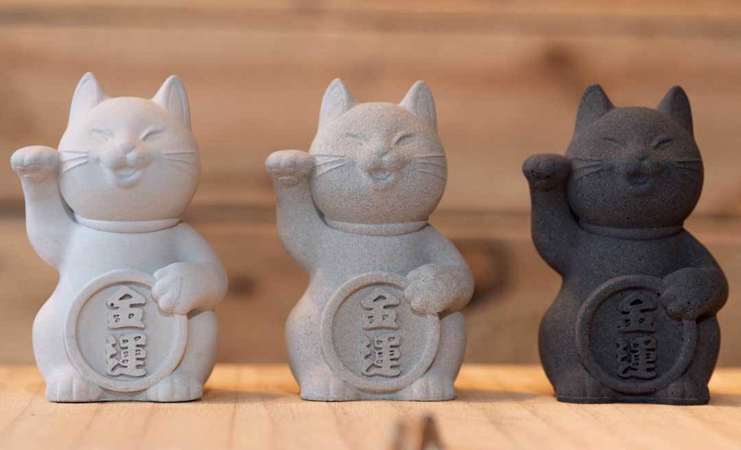 招財貓造型十分逗趣。