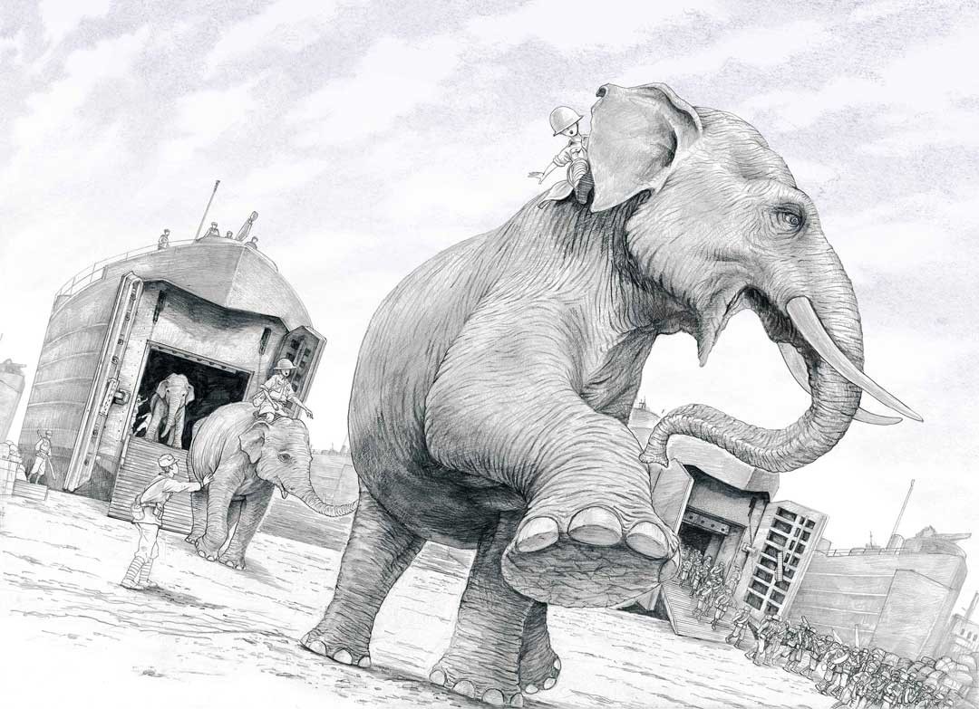 歷經漫長的陸運、海運顛簸磨難，輾轉自雲南、廣東遷徙至高雄。戰象林旺踏上新的駐地。