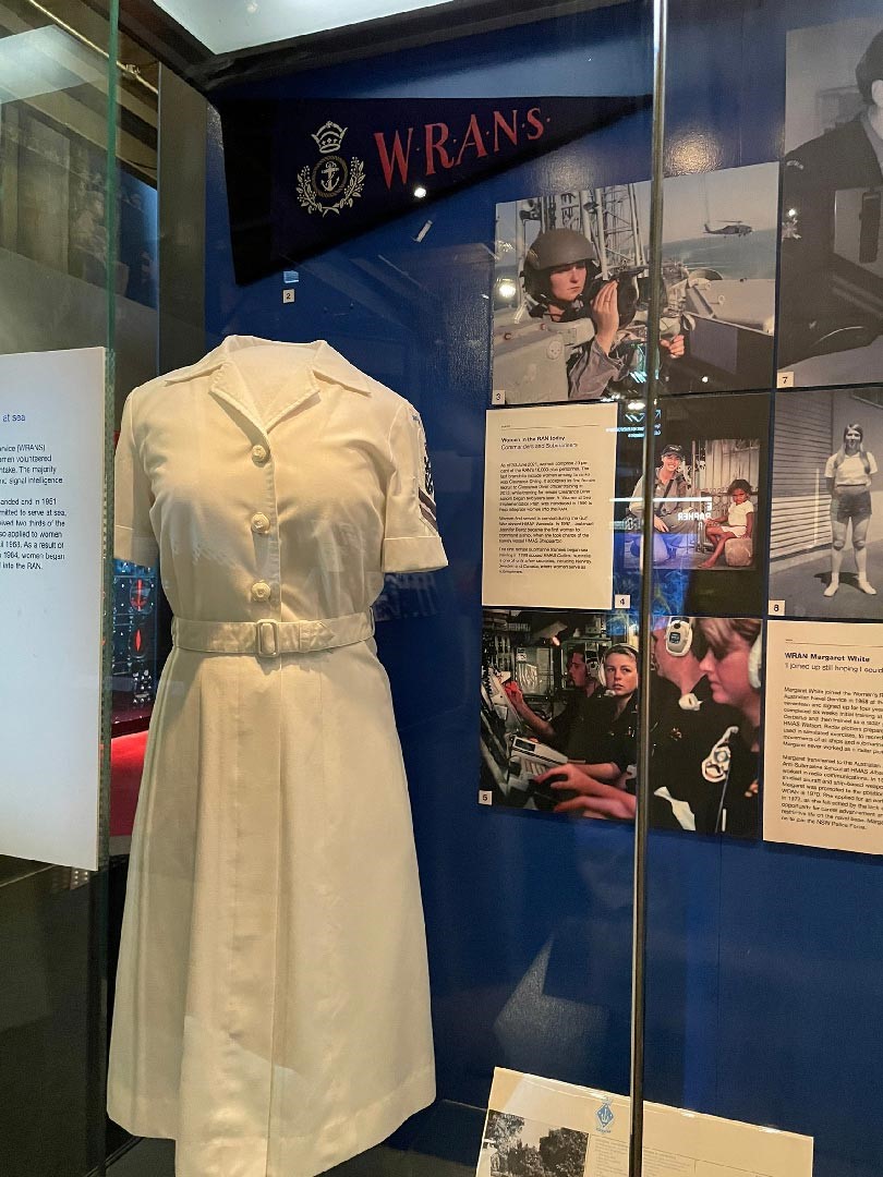 室內展區可以了解澳洲女性從軍的歷史。