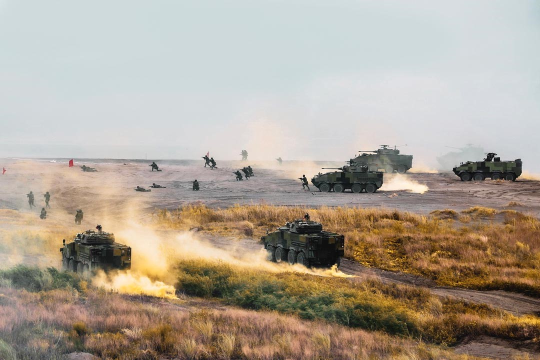 聯合反登陸作戰操演，展現國土防衛能力。