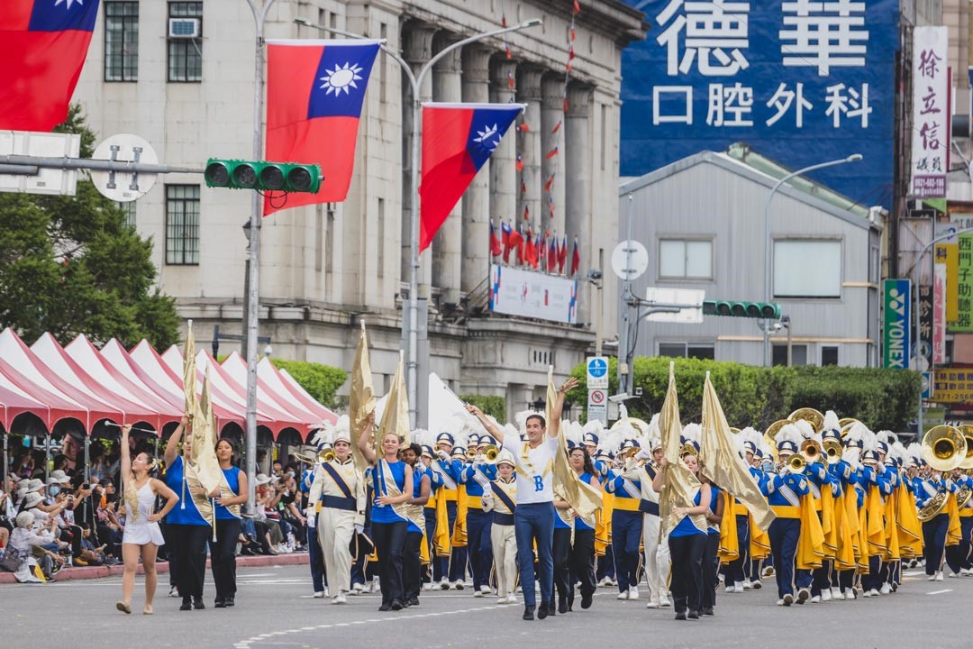 參與國慶大會演出的國外團體，現場回響熱烈。