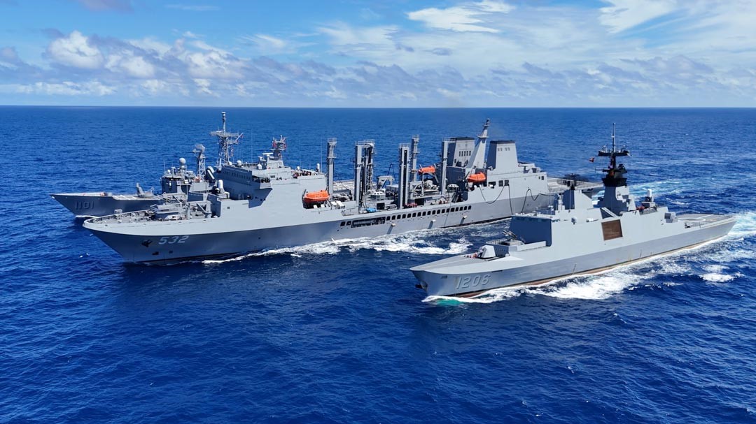 敦睦遠航訓練支隊國外航訓，展現平日勤訓精練成果，圓滿達成鞏固邦誼、宣揚國威任務。