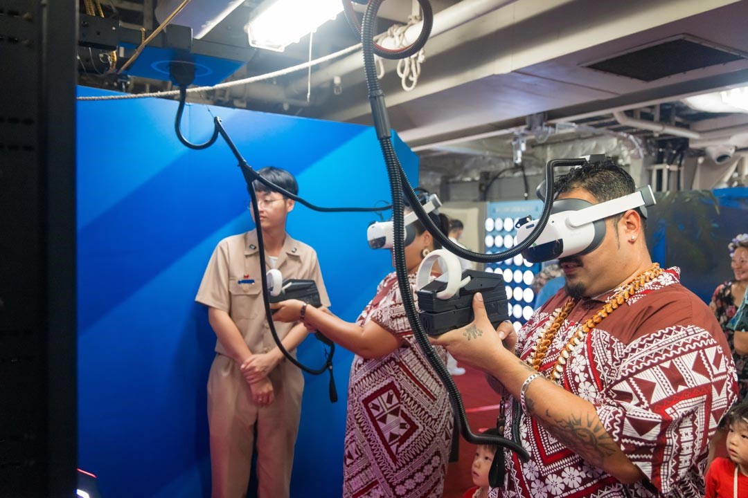 模擬射擊體驗專區，讓友邦民眾能深刻感受我國卓越的科技量能。