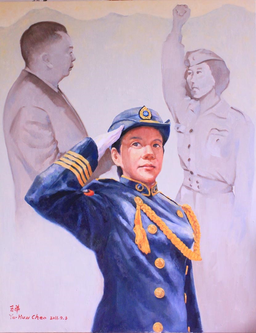 巾幗不讓鬚眉／油畫